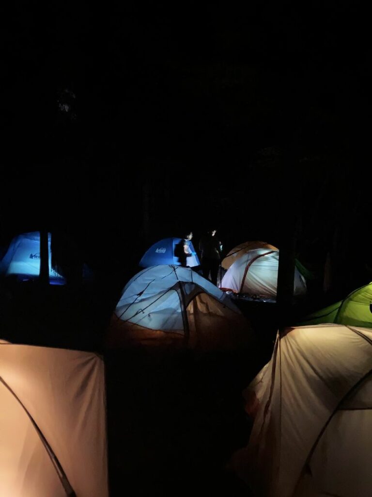 the tents at night (i don't know why i take so many tent pics)