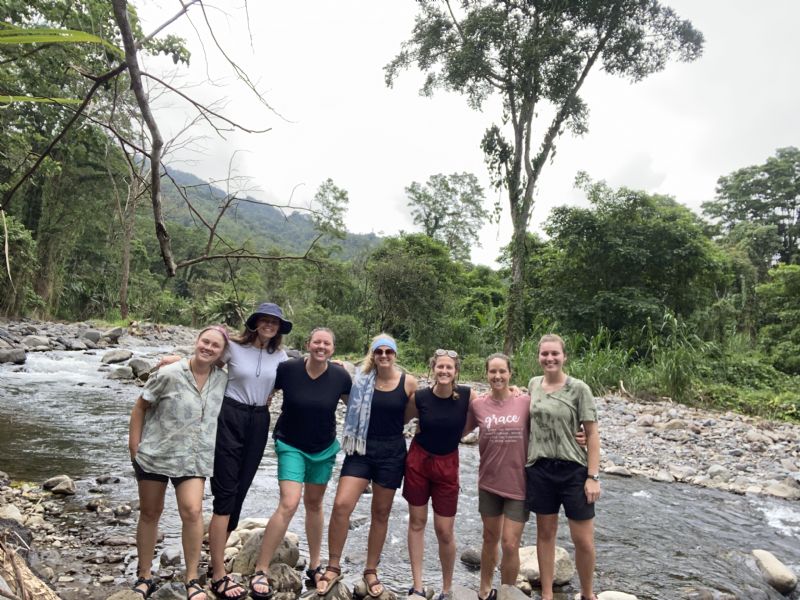 We are a crew of physically and spiritually fit women that loves serving and connecting with our new Turrialba community. Listed below in the order that we are pictured above (left to right).